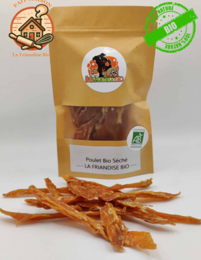 Viande sechee de Poulet Bio pour Chien