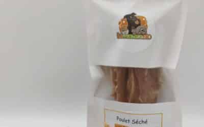 laniere de poulet séché pour chien