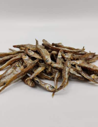 petits poissons déshydratés chien