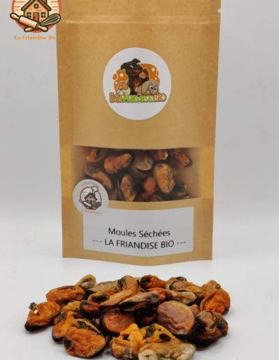 moules séchées pour chien