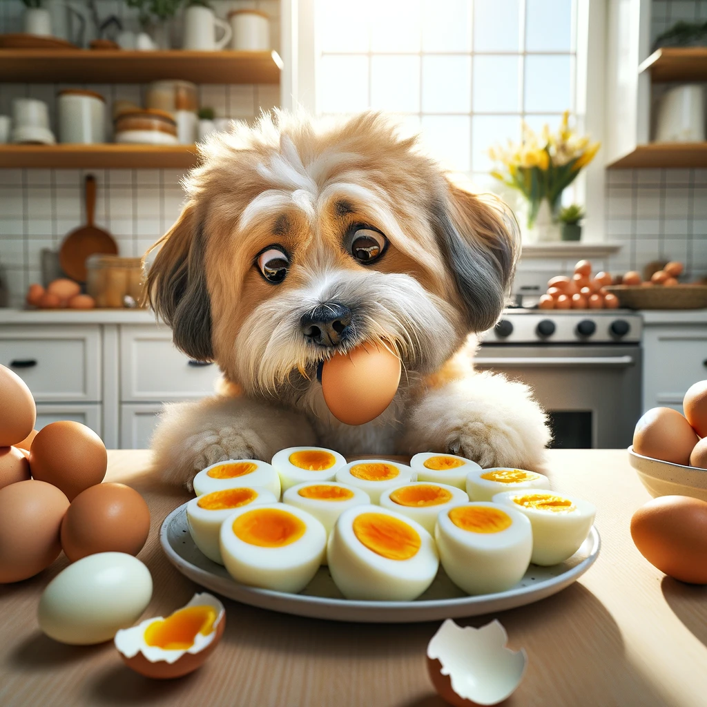 Un chien peut-il manger des œufs cuits