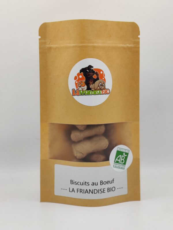 Biscuits Bio au Boeuf pour Chien