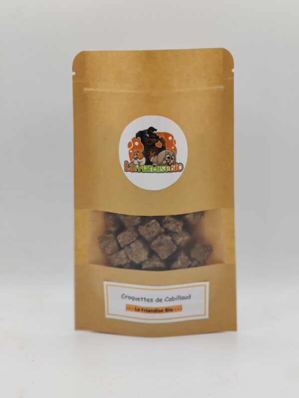 Friandises croquettes au cabillaud pour chiens et chats 100 % naturel