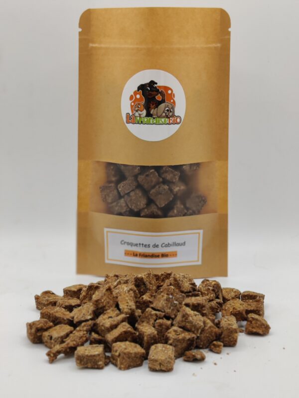 Friandises croquettes au cabillaud pour chiens et chats