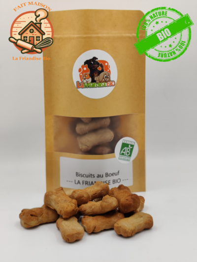 Biscuits Bio au boeuf-pour Chien