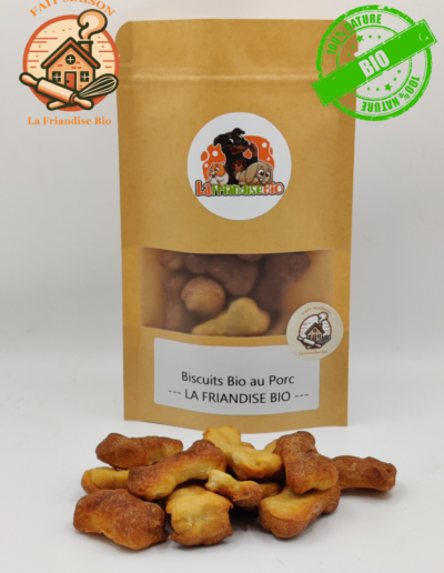 Biscuits Bio au Porc pour Chien