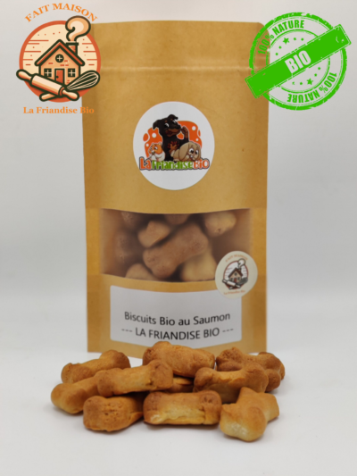 Biscuits Bio au Saumon pour Chien